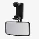360 Degree Adjustable Baby Car Mirror, No Dead Angle Automotive Convex Mirrors Facing Back Seat, Clip-On HD Glass Vehicle Rearview Mirrors for Car, SUV, Truck