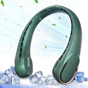 ASNUG Neck Fan,Portable Bladeless Neck Fan, USB Rechargeable Personal Fan, 4000 mAh Battery Operated Wearable Fan, 3 Speeds Adjustable,Faster Cooling, Ultra Quiet, Suitable for Home, Office, Sports