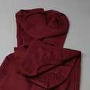Twin-XL Size Fitted Sheet Only - 700-Thread Count 100% Pure Egyptian Cotton, 12 inches Deep Pockets Fitted Sheet, Soft, Breathable, Sateen Weave - Burgundy Color