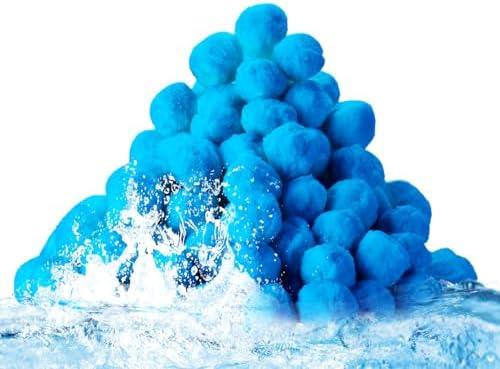 3.1 Lbs Pool Filter Balls for Sand Filter, Reusable Eco-Friendly Filter Media for Sand Filter Pump, Replaces Pool Filter Sand, Long-Lasting for Several Seasons