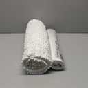 DEXI Bathroom Rug 20x32, Super Soft Thick Chenille Absorbent Bath Mat, Non Slip Machine Washable Fluffy Shag Bathmat for Tub, Shower Floor, White (1'8" x 2'8" (Rectangular))