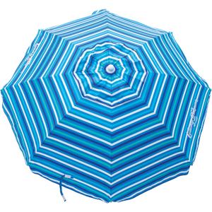 Tommy Bahama 6' UPF 50+ Tilt Beach Umbrella with Integrated Sand Anchor, Wind Vent, and Carry Bag