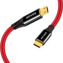 AGVEE 2 Pack 6.6ft USB-C to Micro USB Cable, Gold Plated End Tips, Braided Charger Data Sync Cord Charging Adapter for Micro USB Devices, PS4, Kindle, Android Phone, Red