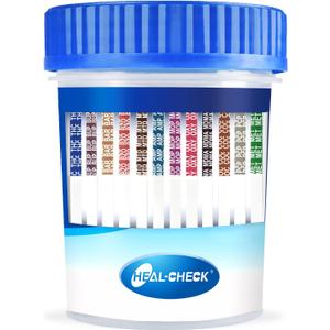 6 Pack Multi Drug Urine Test Cup 12 Panel with Temperature Strip,Testing 12 Different Drugs,Instant Multi Panel Drug Screening Test Kit, EXP 2026/03/31