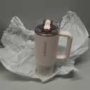 STANLEY Quencher ProTour Flip Straw Tumbler with Leakproof Lid | Built-In Straw & Handle | Cupholder Compatible for Travel | Insulated Stainless Steel Cup | BPA-Free (30 Ounces, Rose Quartz)