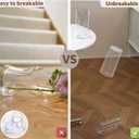 Clear Flower Vase, Non-breakable Vases, 4" W x 16" H, Acrylic Vase, Aesthetic Room Decor Cylindrical Modern Flower Vases for Table Centerpiece, Home Decor, Women Floral Arrangement Gift