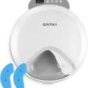 QXQIN Automatic Cat Feeder Wet Food, 4 Meals Cordless Auto Refrigerated Pet Feeder with 2 Ice Packs & Meal Cover, Programmable Timer & 4PCS AA Batteries Included for Cats Small Dogs-ABS Food Tray