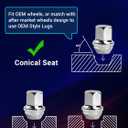 20 PCS M14X1.5 Lug Nuts Chrome 1.5" for 10-22 Camaro 14-21 Impala 13-15 Malibu 95-99 Silverado 88-99 C1500