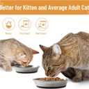 Cat Bowls, 2 Pcs Stainless Steel Cat Bowls for Food and Water, Whisker Fatigue Shallow Non-Slip Dishes Plates for Small Dog Puppies Cats