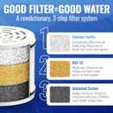 PureAction Shower Head Filter For Hard Water - 7 Settings High Pressure Filtered Shower Head with Filters for Chlorine and Fluoride - Water Softener Showerhead with Filter for Hair and Skin