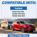 Class 3 Trailer Hitch Fits 2023-2026 Lexus RX350 / RX350h / RX500h 13579