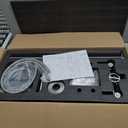 BWE Freestanding Bathtub Faucet Brushed Nickel Floor Mount Solid Brass Single Handle Modern Bathroom Tub Filler with Rotate Handheld Shower High Flow Mixer Tap