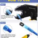 Haisstronica 260PCS Heat Shrink Spade Connectors - Quick Disconnect Female & Male Spade Terminals for Watercraft, Electronics & Automotive