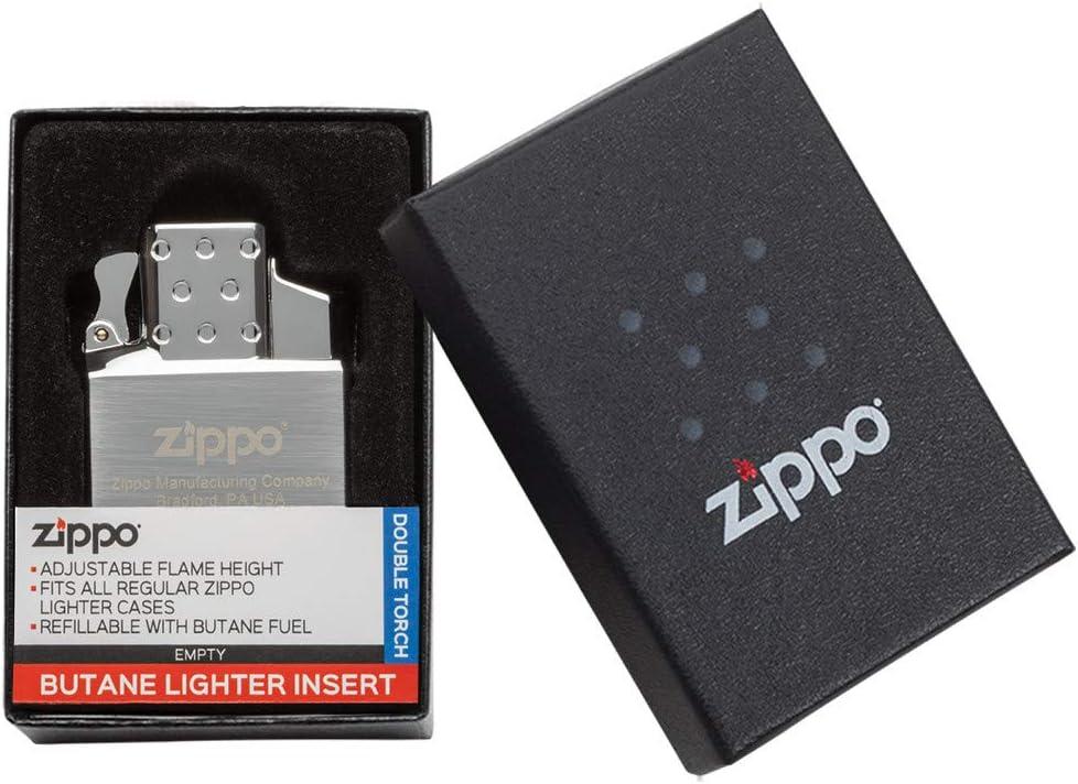 Zippo 65826 Butane Lighter Insert - Single Torch, Chrome