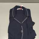 Mens Cotton Gauze Pajama Set Lightweight Sleepwear XXL