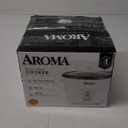Aroma Housewares Aroma 6-cup (cooked) 1.5 Qt. One Touch Rice Cooker, White (ARC-363NG), 6 cup cooked/ 3 cup uncook/ 1.5 Qt.