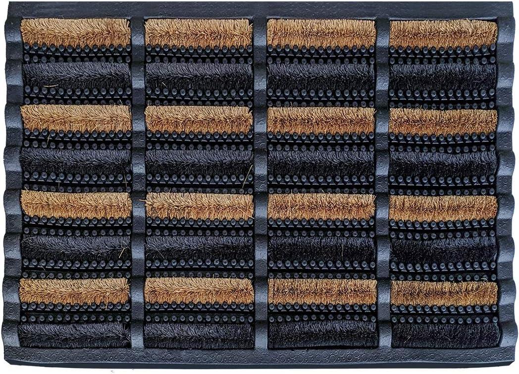 FOOTMATTERS Ninamar Mud Scrubber Tray Mat - 29.5 x 17.5 inch