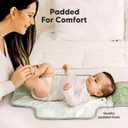 KeaBabies Portable Diaper Changing Pad, Travel, Car - Large Waterproof Baby Changing Mat, Wipeable, Padded, On The Go Travel Diaper Clutch Bag, Easy to Use Pockets for Newborn Essentials (Acacia)