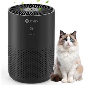 Air Purifiers for Bedroom up to 588 Ft, 20dB Bedroom Air Purifier for Small Room Removes Dust Pets Hair Smoke Odor with Aromatherapy Function(Black) (Standard Size)