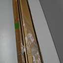 AIZESI One-Piece Brushed Gold Tension Shower Curtain Rod 54-90" No Drilling