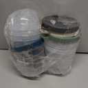 On The Go Cereal Yogurt Cups with Lids and Spoon, Reusable Parfait Plastic Milk Breakfast Crunch Granola Oatmeal Smoothie Snack Prep Bowl (4 Colors Set With Handle, 17 oz)