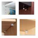 binifiMux 125Pcs Shelf Pins Kit,5 Styles Shelf Support Pegs, Bookshelf Pegs for Shelves,Cabinet Shelf Bracket Pegs Shelf Pins Holders for Furniture Closet, Nickel Plated