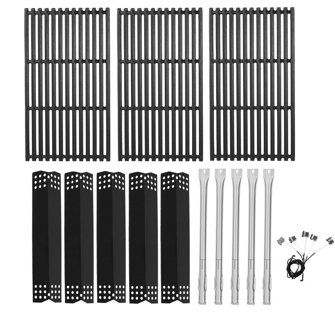BBQration Replacement Parts Kit for Nexgrill Evolution Infrared Plus 5-Burner 720-0882A 720-0882AE 730-0882 730-0882AE, Heat Shield and Burner Kit for Nexgrill Replacement Parts 5 Burner