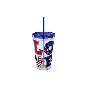 Luum Glo&Go Led 18 Oz Tumbler Flag
