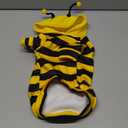Selena Cat Bee Antennae Costume Hoodies Cute Bee Stripes Dog Kitten Puppy Pet Apparel (X-Large,Yellow&Black)
