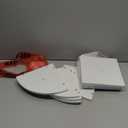 VASAGLE Corner Shelf Wall Mount, 5-Tier Floating Corner Bookshelf, Plant Shelf for Bedroom, Living Room, Bathroom, Home Office, Cloud White