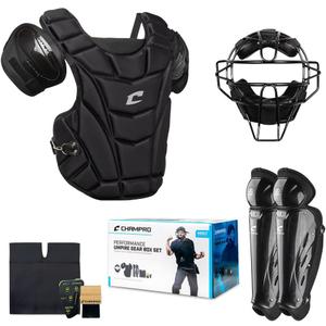 Champro Starter Umpire Kit: Performance Umpire Gear Box Set, Black, One Size (CBSUSK)