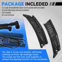 FL3Z15022A69B Windshield Wiper Cowl Panel Grille Compatible with 2015-2020 Ford F150 Front Window Cover Insert Panel with Nozzles Hoses Replace FL3Z15022A69-B FL3Z15022A68C, Left & Right