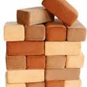 The Original Premium Plush Building Block for Kids - Certified Safe Foam Blocks in Luxuriously Soft Fabric Covers - Set of 24 (Color May Vary)