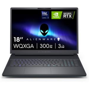 Alienware 18 Area-51 Gaming Laptop AA18250-18-inch QHD+ 300Hz 3ms Display, Intel Core Ultra 9-275HX, 32GB DDR5 RAM, 1TB SSD, NVIDIA GeForce RTX 5070, Windows 11 Home, Onsite Service - Liquid Teal