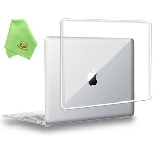 UESWILL Compatible with MacBook (Retina, 12-inch, 2015/2016/2017) Model: A1534, Transparent Glossy See Through Hard Shell Case Cover, Crystal Clear