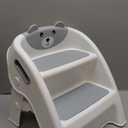 Folding Toddler Step Stool for Bathroom and Potty Training,Anti-Slip, Anti-Tip A-Frame Design with 10-Second Setup-Potty 2 Step Stool for Kids