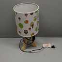 HAITRAL Tripod Table Lamp - Kids Nightstand Lamp with Fabric Cartoon Lampshade for Bedrooms and Living Room (Tree)