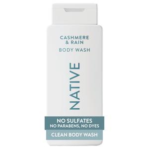 Native Body Wash Contains Naturally Derived Ingredients | For Women & Men, Sulfate, Paraben, & Dye Free Leaving Skin Soft and Hydrated | Cashmere & Rain 18 oz