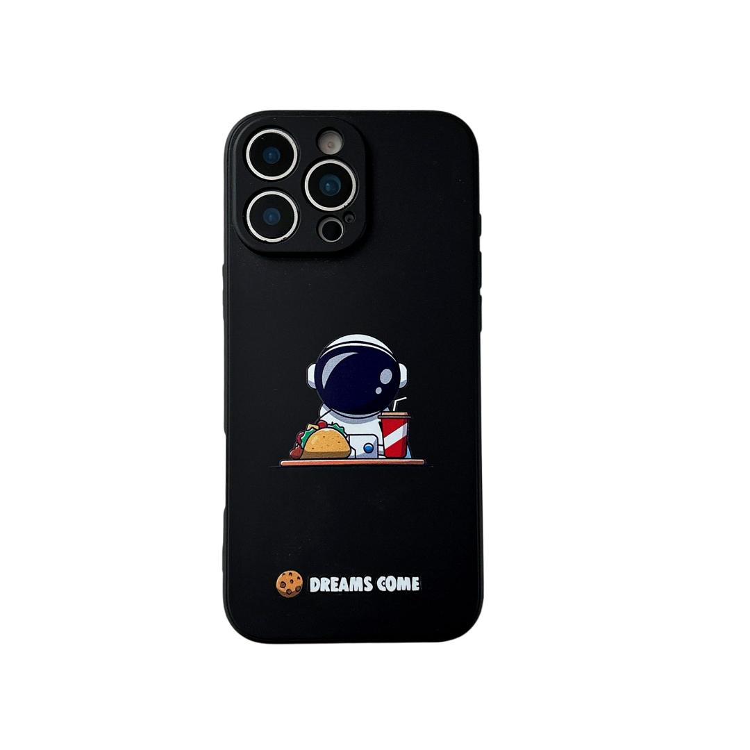 Yonds Queen for iPhone 15 Pro Max Cute Case, Cool Cartoon Astronaut Space Planet Rocket Design Stylish Bumper Cover Protective Anti-Slip Shockproof Case(iPhone 15 Pro Max, Hamburger)