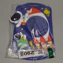 Boaretiu Kids Case for iPad 6th/5th Generation/Pro 9.7 inch/Air2/Air1 - Cute Cartoon Astronaut Spaceship Silicone Case with Strap & Rotating Stand Soft 3D Tablet Cover for Boys Teens