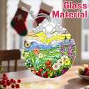 Stained Glass Ornament, Christmas Ornament, Hanging Ornaments for Home Decor & Christmas Tree Ornaments Exquisite Holiday Decor, Xmas Gifts & Holiday Present - Wildflowers