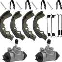 M MATI Front Brake Wheel Cylinders Shoes for Kawasaki Mule 500 520 550 KAF300 43092-1057 41047-1051