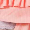 xueteox Summer Outfits for Girls 2 Piece, Pink Short Sleeve Top and Long Pants Set Cute Toddler Kids Clothes. (Pink)