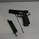 Golden Eagle Steel Airsoft Hand Gun Hi-Capa 1911 Airsoft Pistol with 6mm BBS and Speed Loader (Black)