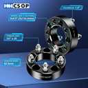 5x4.5 Wheel Spacers 1.5" Fit for Ford Mustang Ranger Explorer Jeep Wrangler Liberty Cherokee KJ TJ YJ XJ 5x114.3 Wheel Adapters 1.5 Inch 82.5mm Hub Bore 1/2x20 Studs, Black, 4PCS Hubcentric Adapters