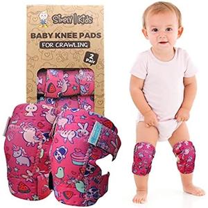 Simply Kids Toddler Knee Pads for Crawling Walking (2 Pairs) - Baby Knee Protector for Toddler, Infant, Girl, Boy, Crawler - Baby Knee Pads