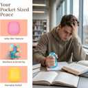 3 x Squishy Toys Stress Balls, Squeeze Fidget Toys for Kids and Adults Anxiety | Super Solid Sensory Balls For Boys Girls Stress Relief Birthday Gifts Party Favors Stocking Stuffers Class Prizes- Pink