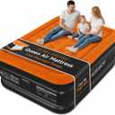 CHERIMOR Queen Air Mattress with Built-in Pump, Stable Edge Design, 48-Hour Leak-Tested Durable PVC, Supports up to 800 lbs, 3-Min Fast Inflation, Portable Inflatable Bed for Home Guests & Camping