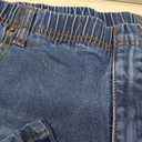 WICUSION Mens Elastic Waist Jeans Relaxed Fit Stretch Denim Pants Straight Leg Jean with Zipper, Blue 3XL