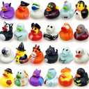 Anditoy 20 Pack Halloween Rubber Ducks Toys Bath Toys for Kids Toddlers Halloween Treat Bags Halloween Party Favors Gifts